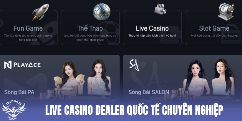 chơi game tặng code 10k tại sảnh live casino 123duabi