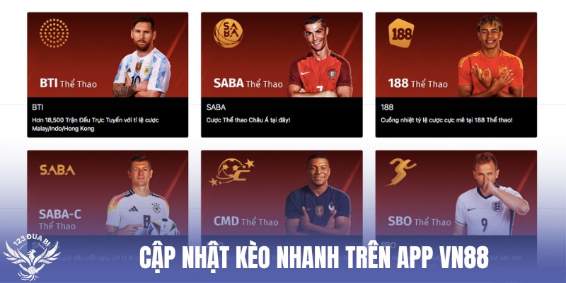 đặt độ trên 6 nền tảng sportbook tại vn88