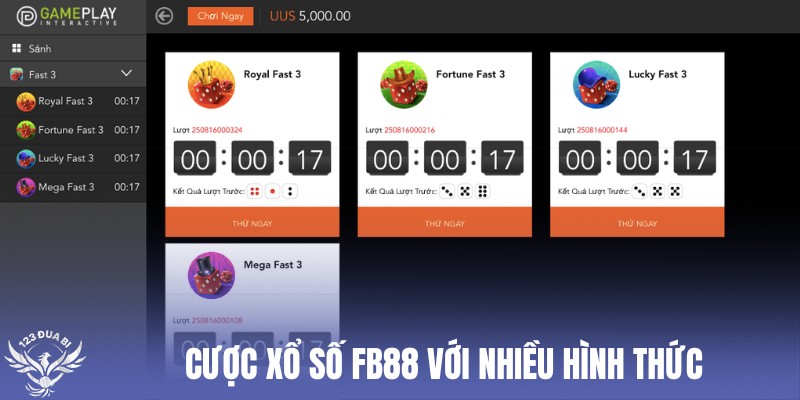 fb88 cung cấp đa dạng cách chốt số