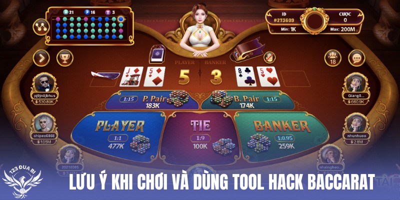nắm rõ các lưu ý khi dùng tool robot 5.0 baccarat